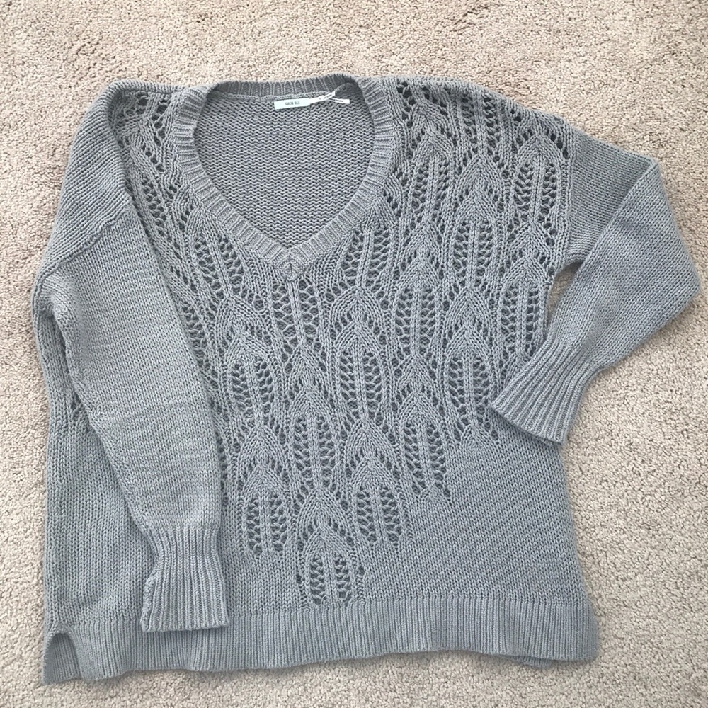 Gray Knit Sweater by Kimichi Blue size small